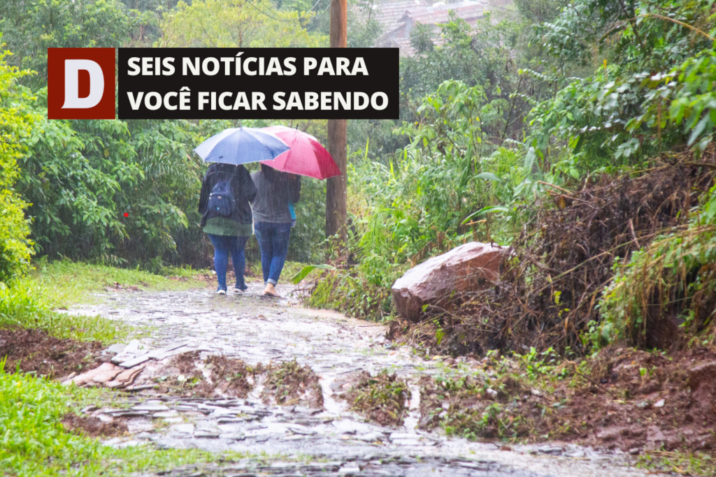 Volume de chuva ultrapassa os 100 milímetros em Santa Maria e outras 5 notícias pra você ficar sabendo