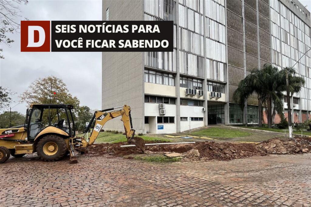  UFSM recebe mais de R$ 8 milhões do MEC para recuperar estragos causados pelas chuvas e outras 5 notícias