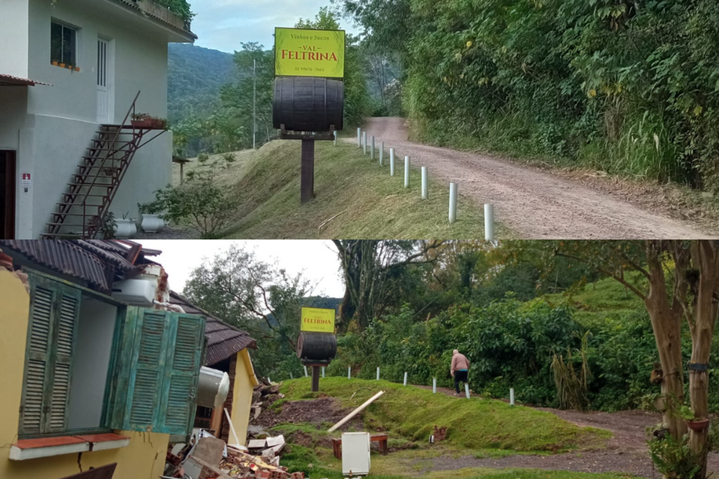 título imagem “Uma tradição de quatro gerações que será abandonada, infelizmente”, diz dono de vinícola que teve propriedade destruída pela chuva em Silveira Martins