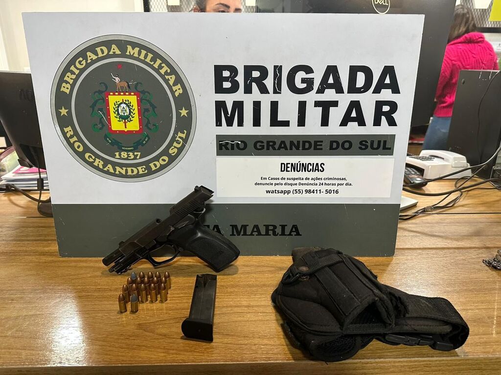 Adolescente de 14 anos é apreendido por porte ilegal de arma em Santa Maria