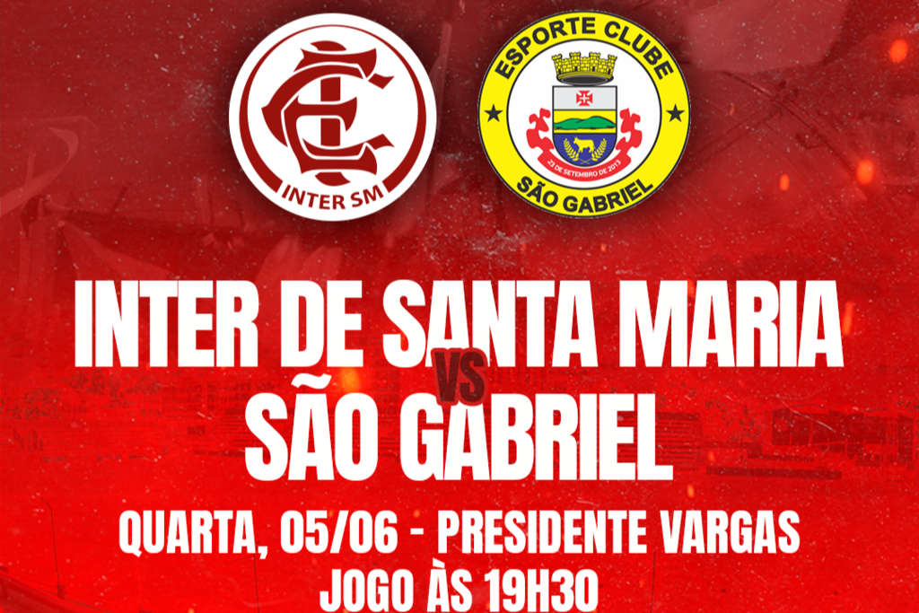 Rádio CDN transmite Inter-SM x São Gabriel nesta quarta-feira pela Divisão de Acesso