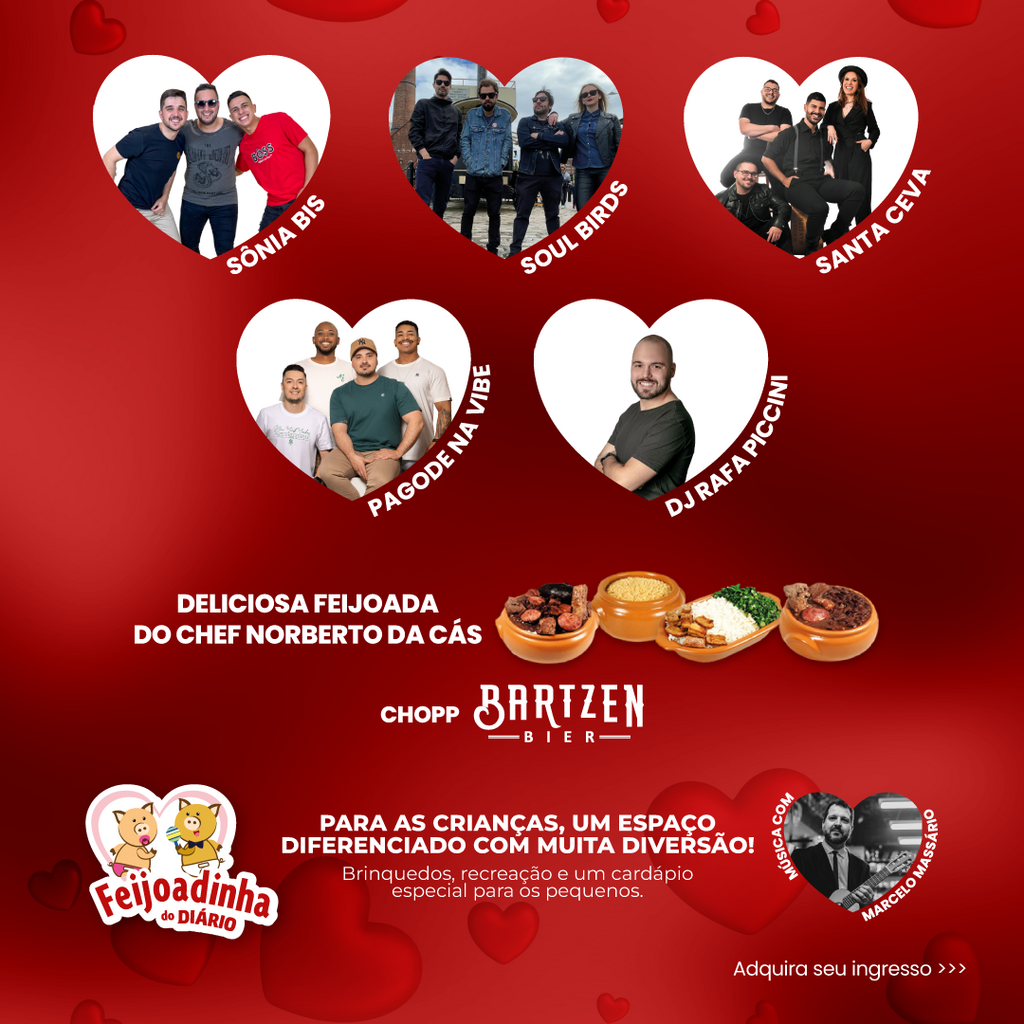 Atrações musicais da Feijoada do Diário destacam a importância do evento