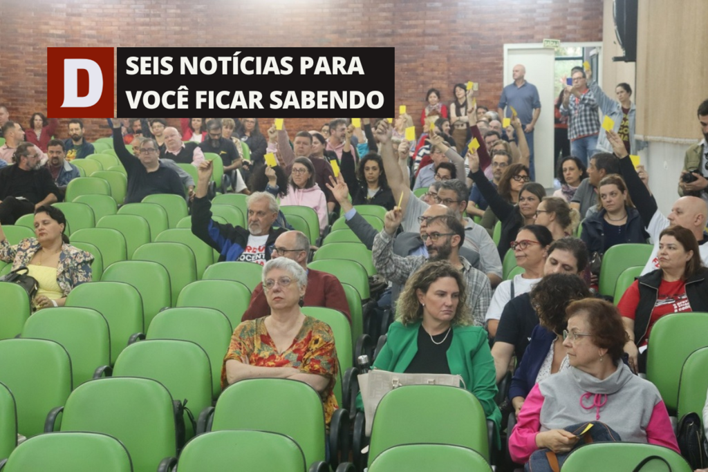 Professores aprovam indicativo pelo fim da greve na UFSM e outras 5 notícias