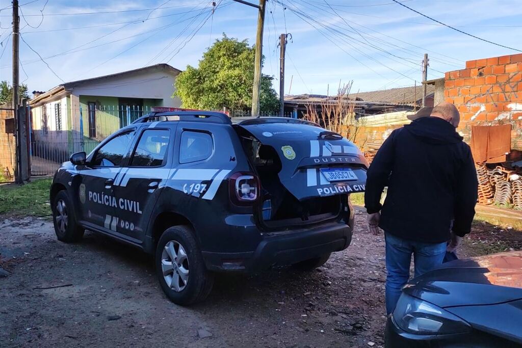Foto: Polícia Civil - Prisão ocorreu na manhã desta quinta-feira (27), no Bairro Lorenzi, em Santa Maria