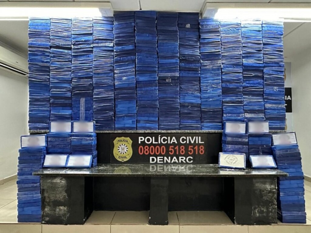 título imagem Volume recorde: Polícia Civil apreende mais de meia tonelada de cocaína na região metropolitana de Porto Alegre