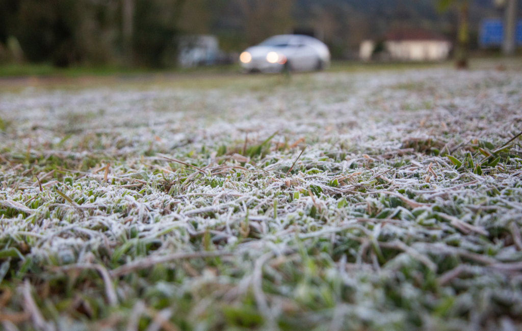  Sábado amanhece com geada e temperaturas negativas na região; tarde será a mais fria do ano