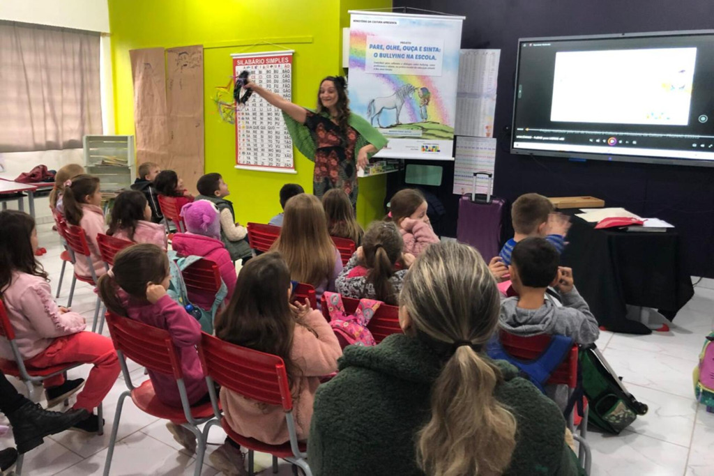 título imagem Projeto contra o bullying visita escolas de Agudo nesta semana