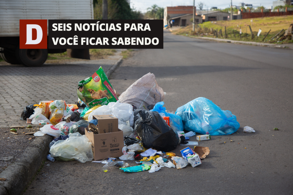  Coleta de lixo é afetada após protesto de moradores em estrada próxima ao aterro sanitário e outras 5 notícias