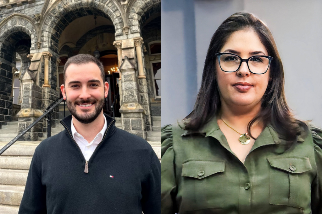  - Giuseppe Riesgo (à esq.) e Roberta Leitão (à dir.)