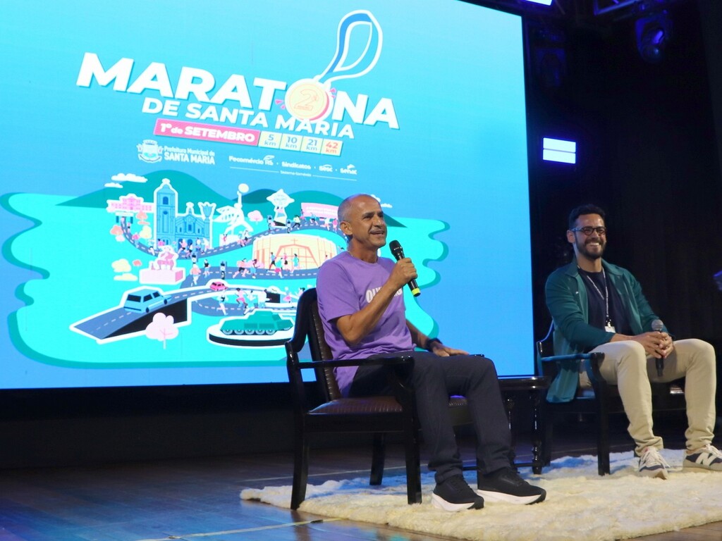 Foto: João Alves (PMSM) - iradores e inscritos na 2ª Maratona de Santa Maria participaram do evento neste sábado (31).