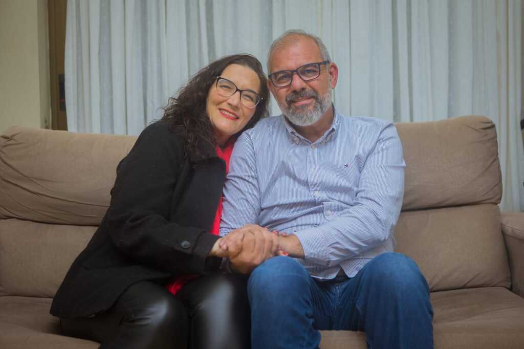 Foto: Arquivo pessoal - O candidato com a irmã Jacqueline