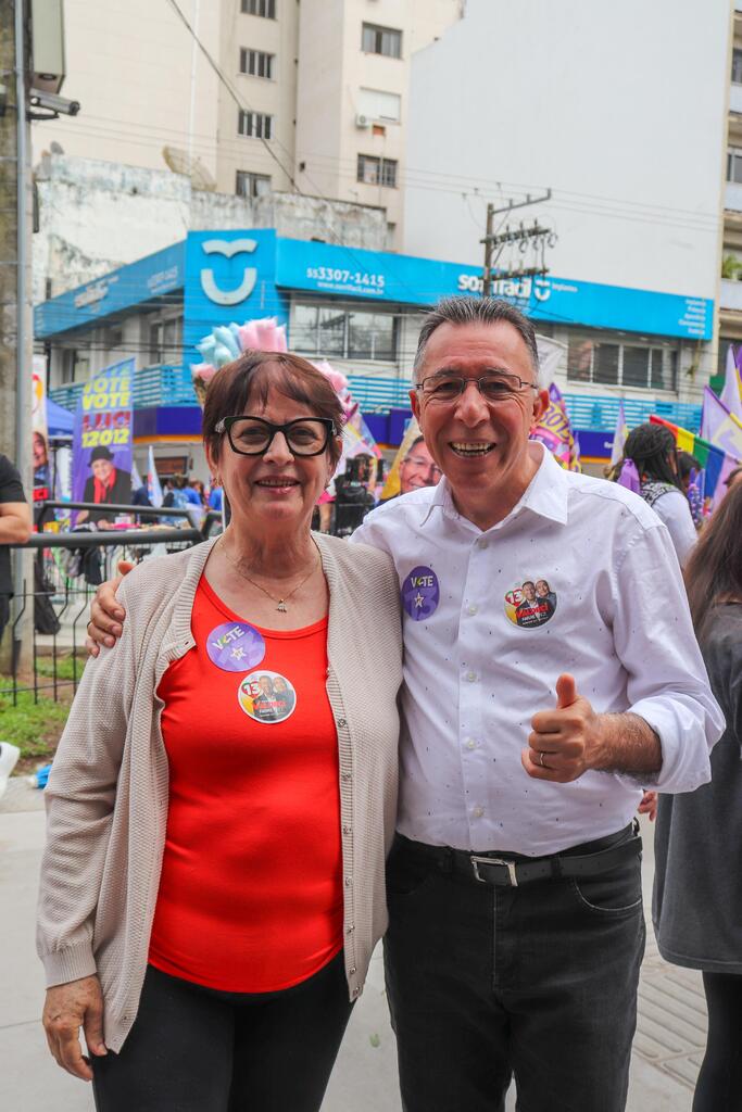 Foto: Arquivo pessoal - Elaine é companheira de Valdeci na política desde a primeira campanha