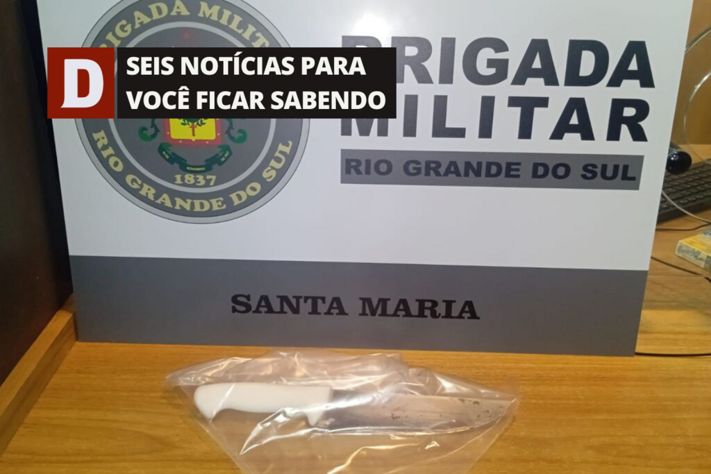 título imagem Mulher é morta a facadas pelo ex-companheiro, Santa Maria registra primeiro feminicídio de 2024 e outras 5 notícias