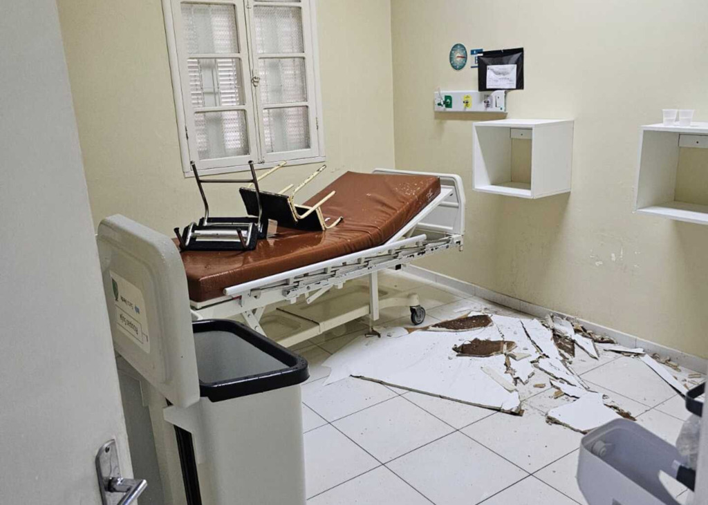 Foto: Divulgação - Transtorno causado no Hospital Casa de Saúde, em Santa Maria