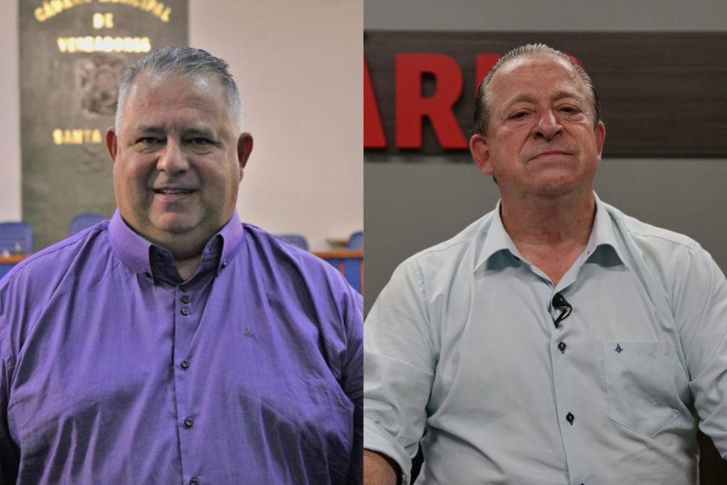 Foto: Divulgação e Pedro Piegas (Arquivo/Diário) - ar Pozzobom (PSDB) à esq. e Sérgio Cechin (PP) à dir.