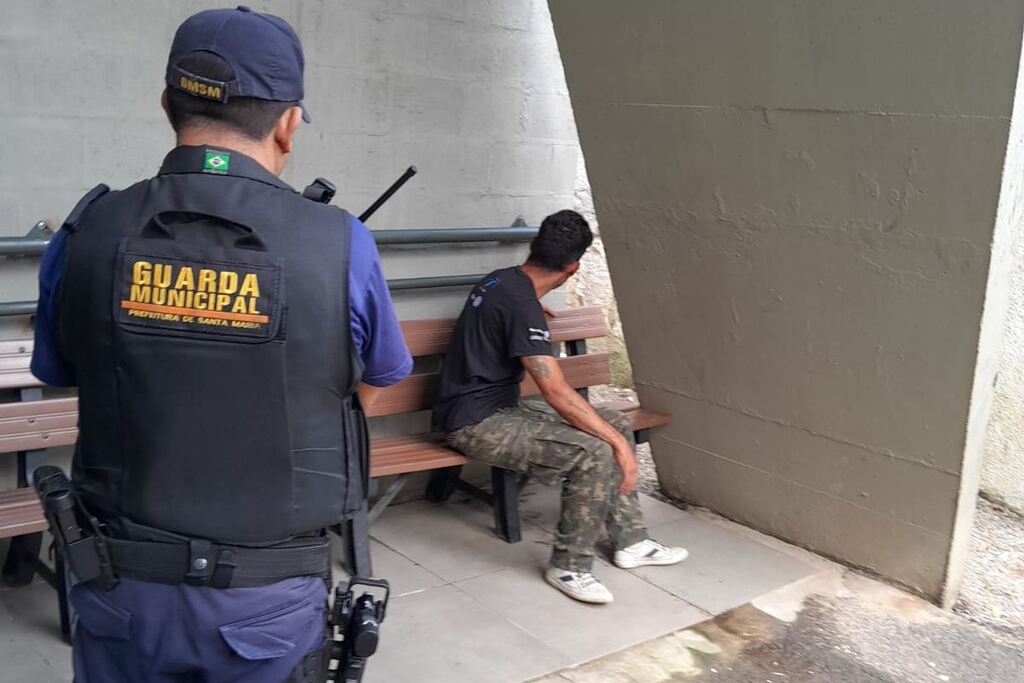 Foto: Guarda Municipal - Homem foi encaminhado à DPPA para registro da ocorrência, e após, ao Presídio Regional