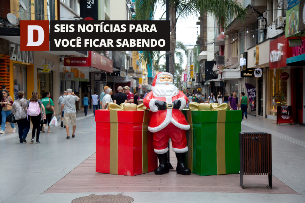  Programação do Viva o Natal de Santa Maria é divulgada e outras 5 notícias