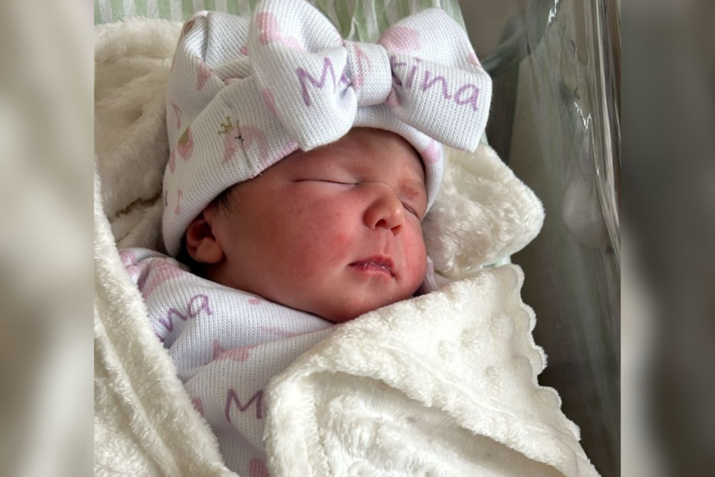 Fotos: Arquivo Pessoal - Martina chegou às 8h40min, primeira bebê.