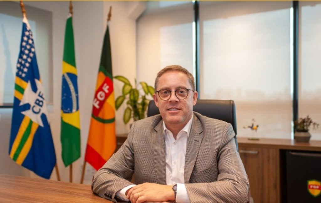 Foto: Federação Gaúcha de Futebol (FGF) - Luciano Hocsman é presidente da entidade desde 2019