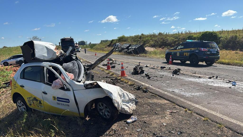 título imagem Em menos de duas semanas, nove pessoas morrem em acidentes nas rodovias da região central do Estado