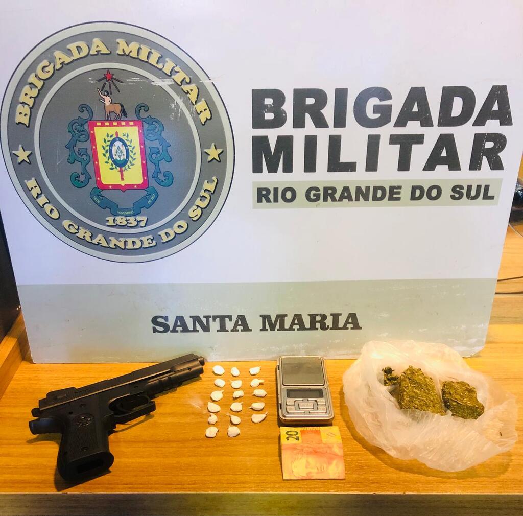 Adolescente é apreendido com drogas em Santa Maria