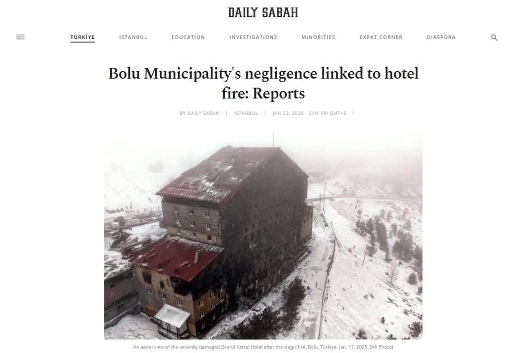 Incêndio com 78 mortos em hotel na Turquia: vistoria dos bombeiros 19 dias antes da tragédia havia encontrado várias irregularidades