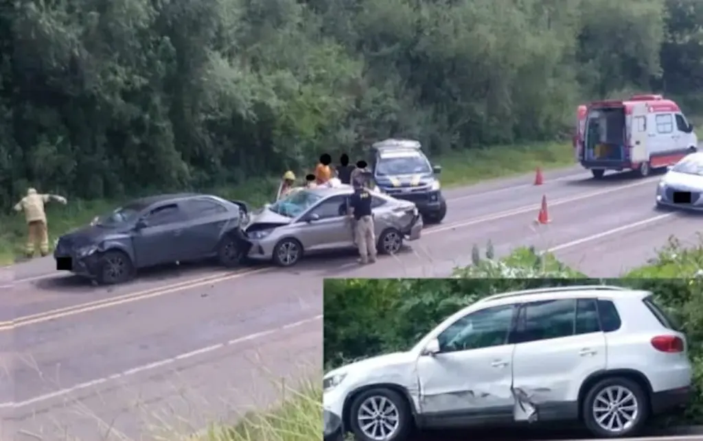 Sete pessoas ficam feridas em acidente na BR-290, em Rosário do Sul