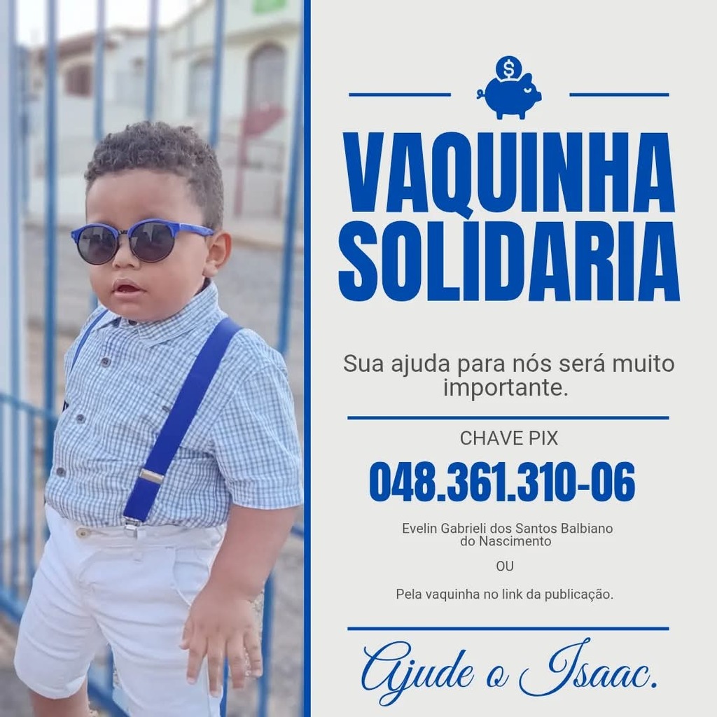 título imagem Família organiza vaquinha online para garantir cirurgia do filho de 2 anos