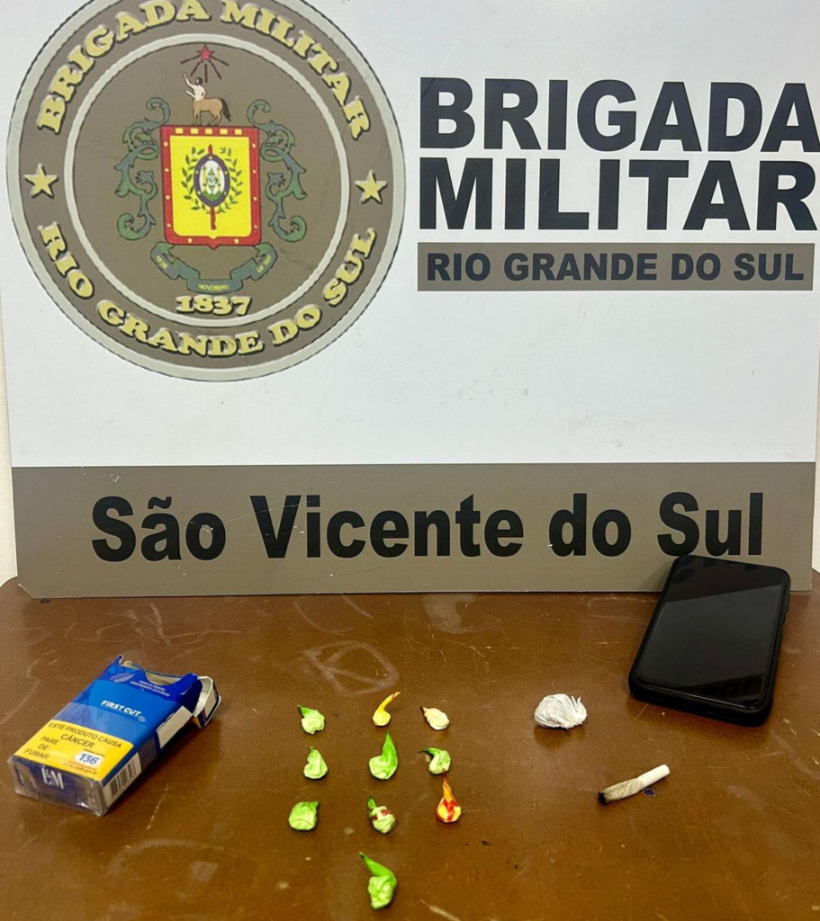 Homem é preso por tráfico de drogas em São Vicente do Sul