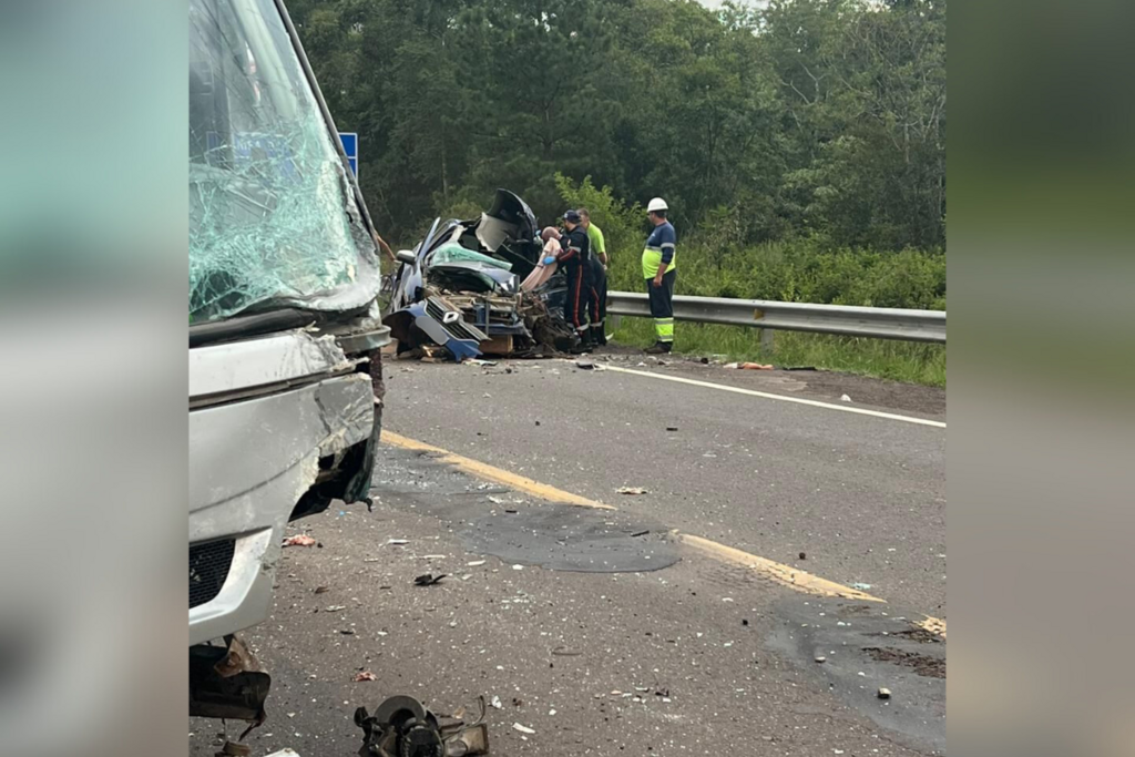 Mulher e criança morrem em acidente na RSC-287; vítimas são da região